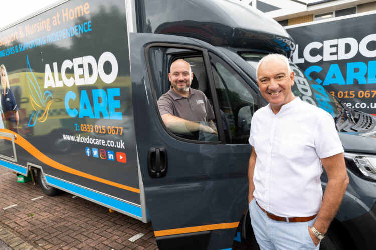 Group Head of Recruitment John and Events Manager Adam with our new recruitment vehicle