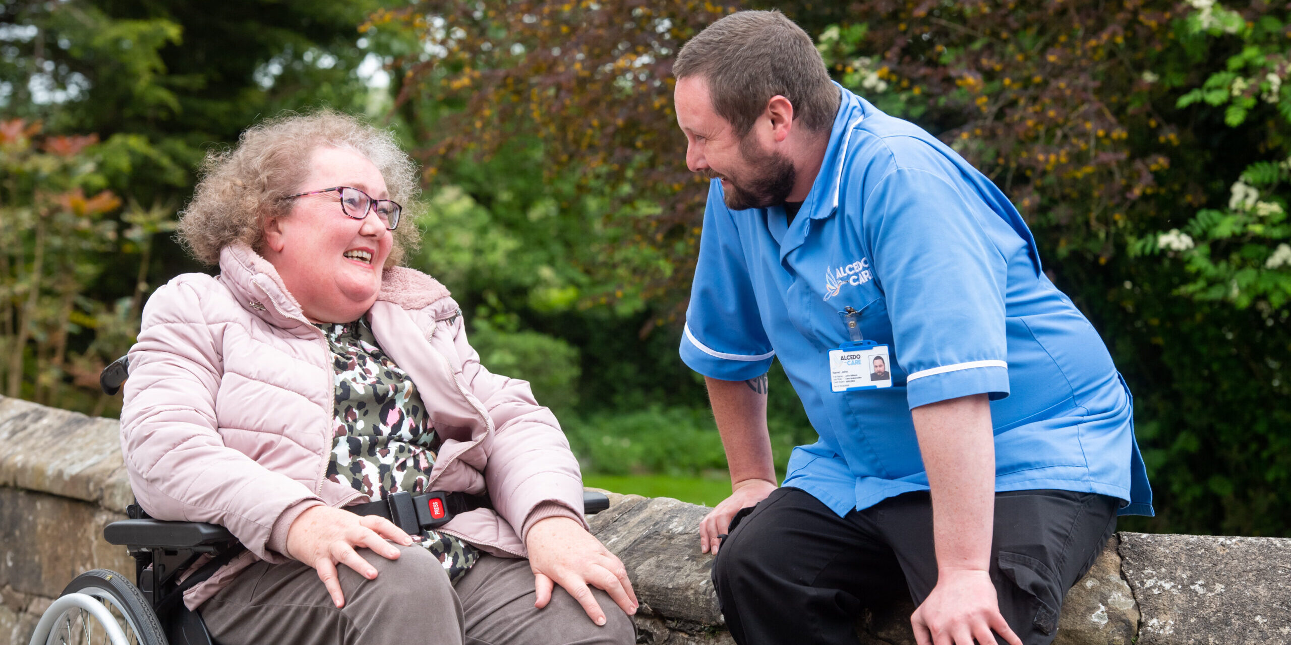 Claire Berry (left) with Alcedo carer John Gillison (right) Claire Berry (left) with Alcedo carer John Gillison (right)