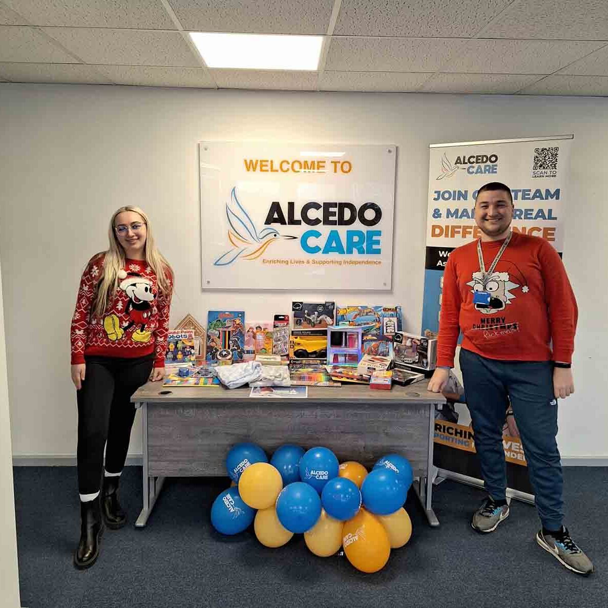 Alcedo Care donates £4000 to children's charities